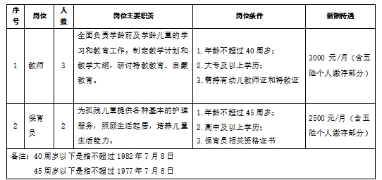 南票区级托养福利事业单位招聘启事概览